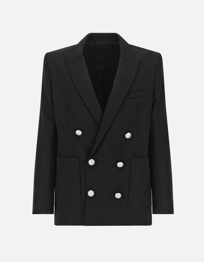 Balmain メンズ グラン・ド・プードル ヴァージンウール ダブル