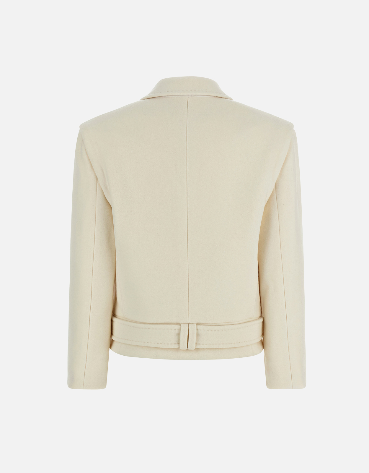 Balmain ウール＆カシミヤ ダブルブレスト クロップドコート