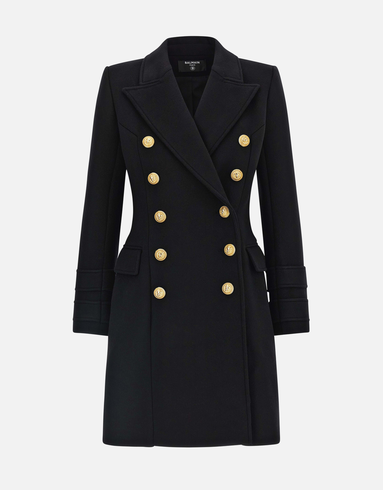 Balmain ヴァージンウール＆カシミヤ コート (ジャケット,ウールコート