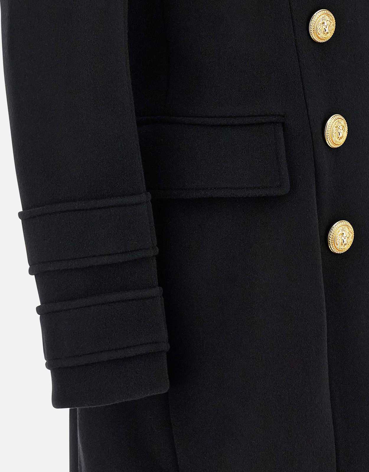 Balmain ヴァージンウール＆カシミヤ コート (ジャケット,ウールコート
