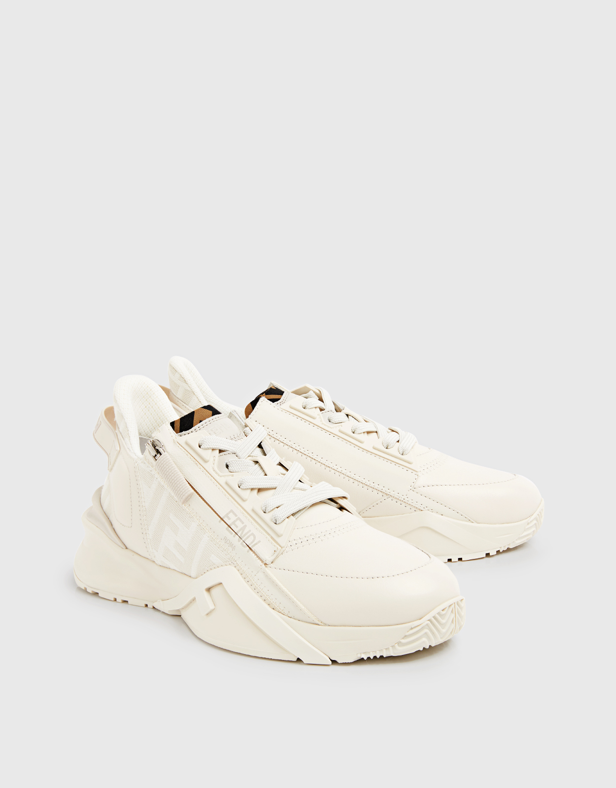 Fendi Fendi Flow Calfskin Low-Top スポーツカジュアル (スポーツ