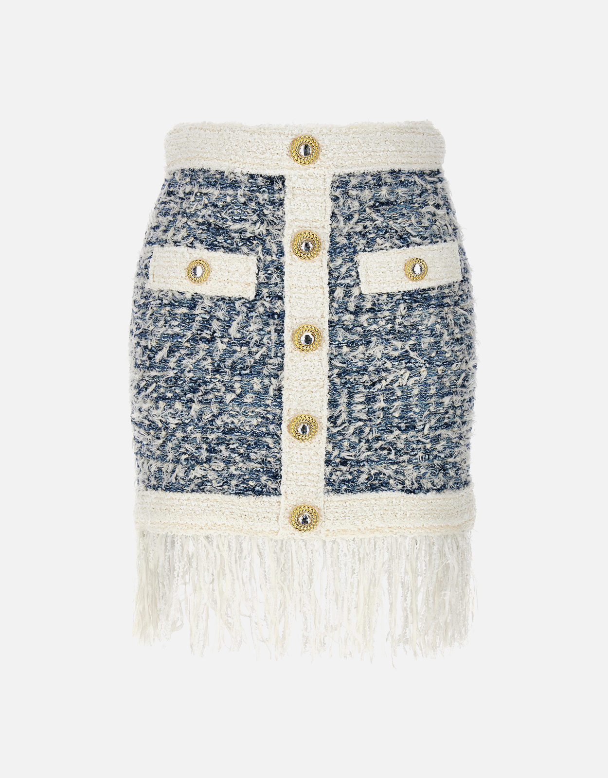 Balmain ツイードフリンジスカート () IFCHIC.COM
