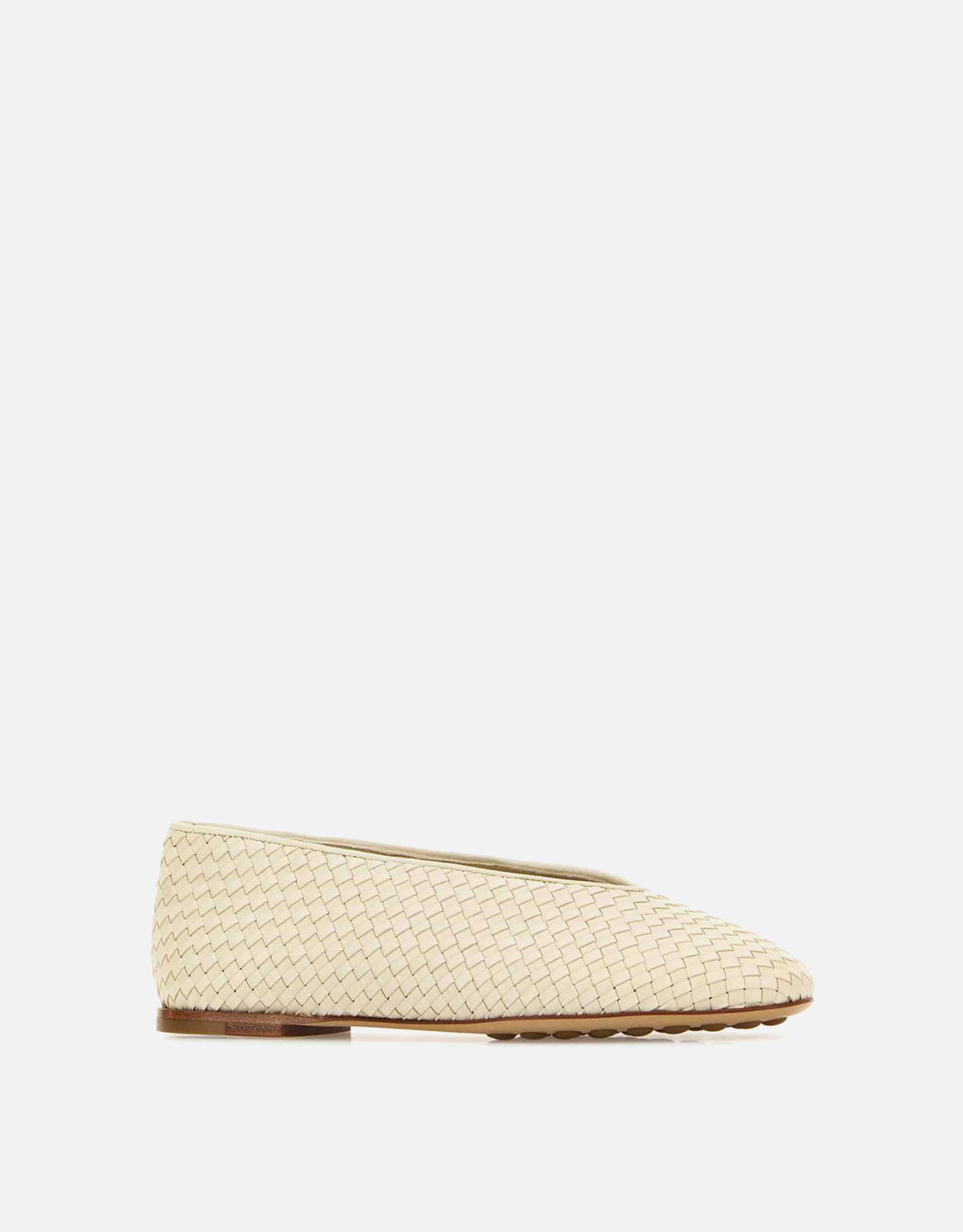 Bottega Veneta ローザラムレザーバレリーナフラットシューズ