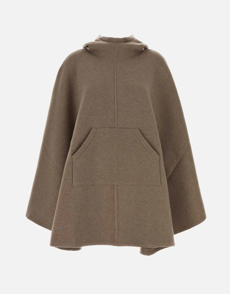 マルヴォワジー　カシミア入りケープ Bottega Veneta カシミヤフード付きケープ (すべての新品) IFCHIC.COM