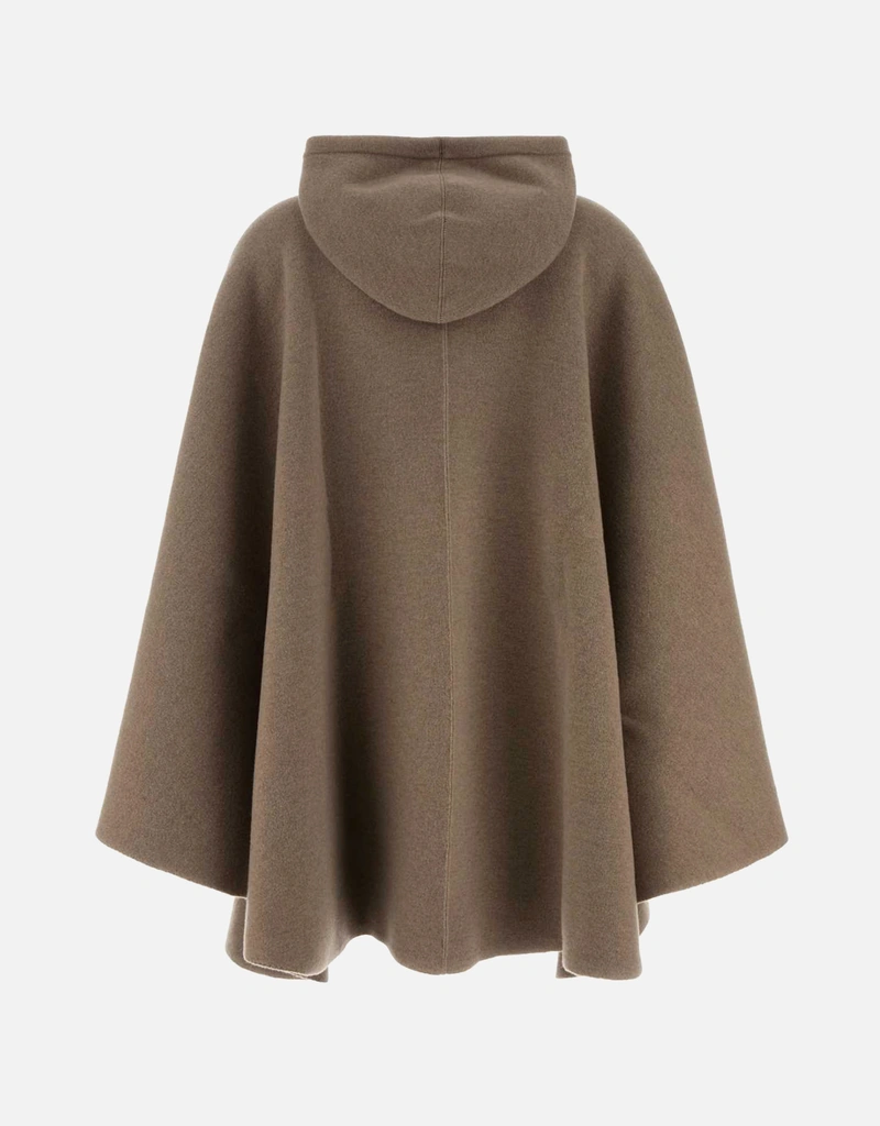 フード付きカシミヤケープ ブラウン Bottega Veneta カシミヤフード付きケープ (すべての新品) IFCHIC.COM