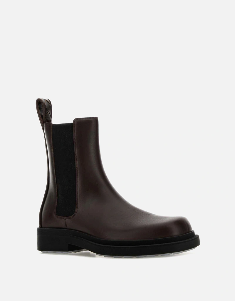 Bottega Veneta Men's Ben Leather Square Toe Chelsea Boot () IFCHIC.COM