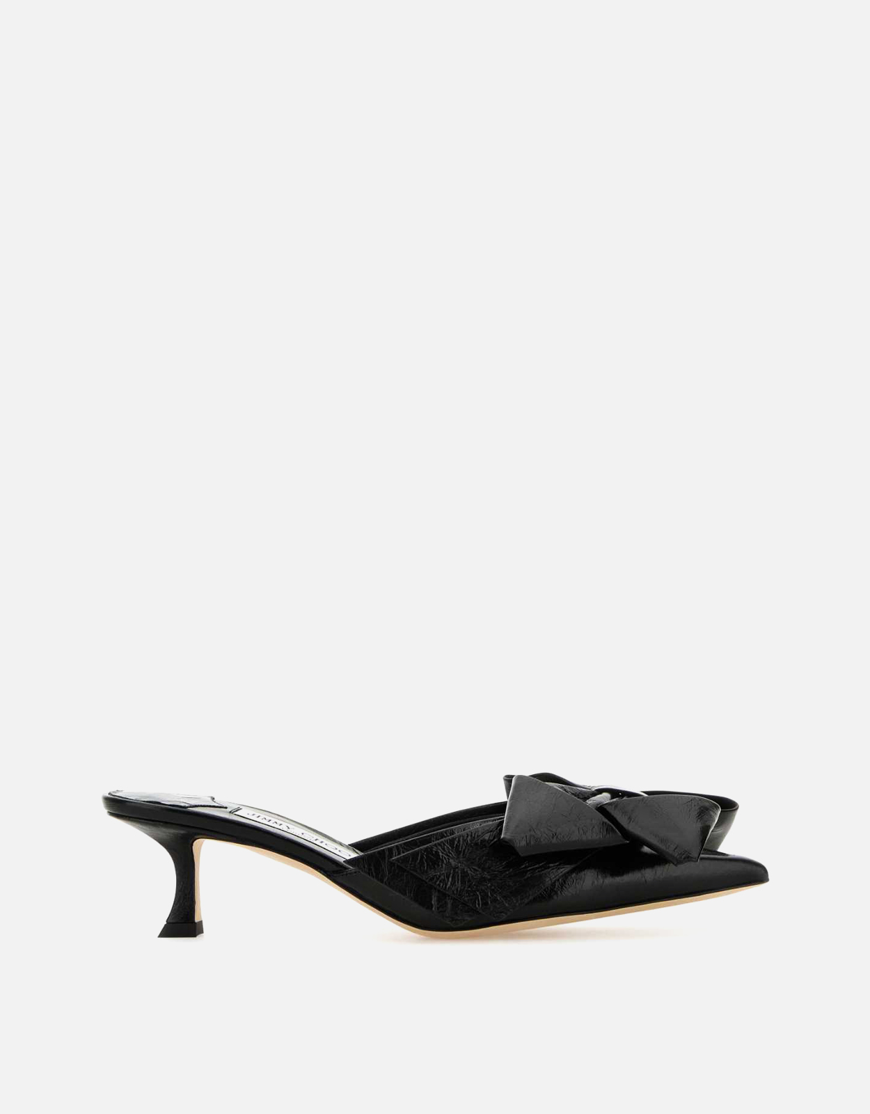 JIMMY CHOO ブラックレザースタズミュール () IFCHIC.COM