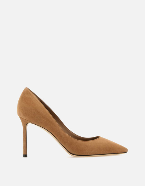 JIMMY CHOO キャメルスエードRomy 85パンプス () IFCHIC.COM