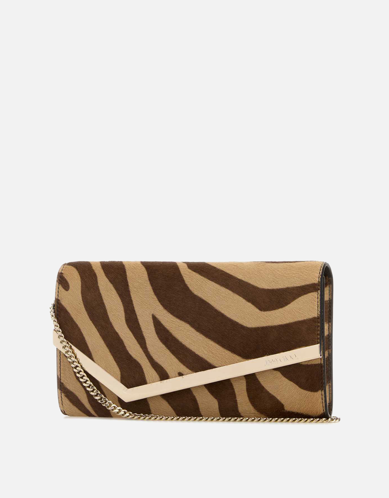 JIMMY CHOO エミープリントカーフヘアクラッチ () IFCHIC.COM