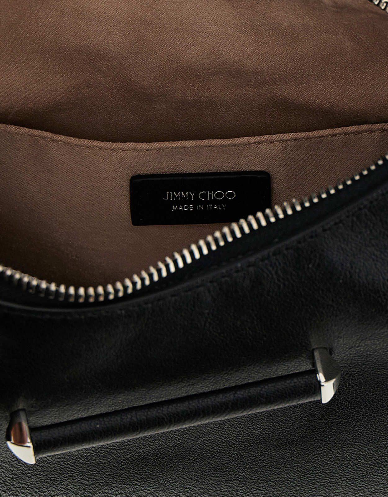 JIMMY CHOO バー ホボ スモール バイカー レザー ショルダーバッグ