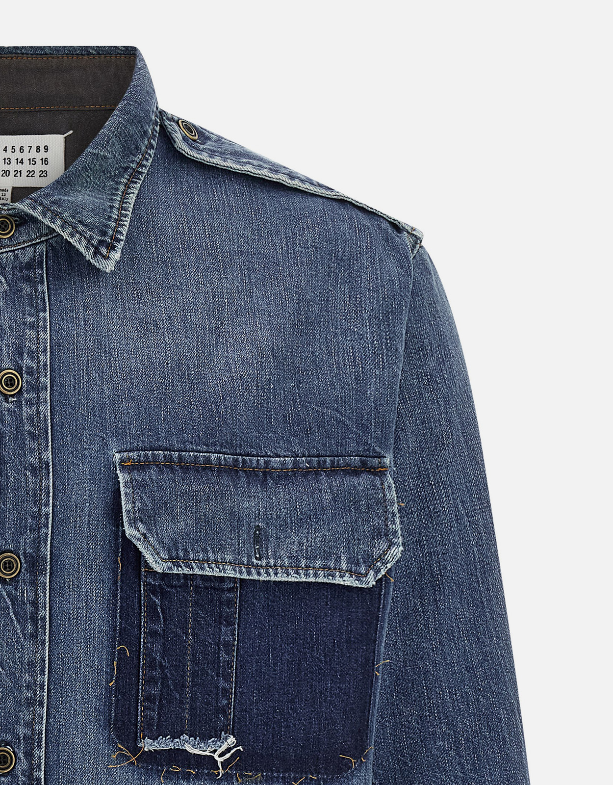 Maison Margiela メンズ コットンデニムシャツ (すべての新品) IFCHIC.COM