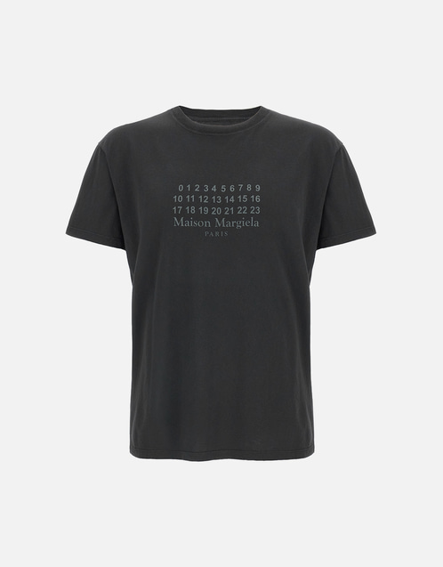 【新品】Maison Margiela Tシャツ MM6 Maison Margiela numbers-motif T-shirt | Black | FARFETCH ZA