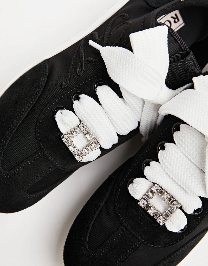Roger Vivier ヴィヴスエードレースアップスニーカー (すべての新品