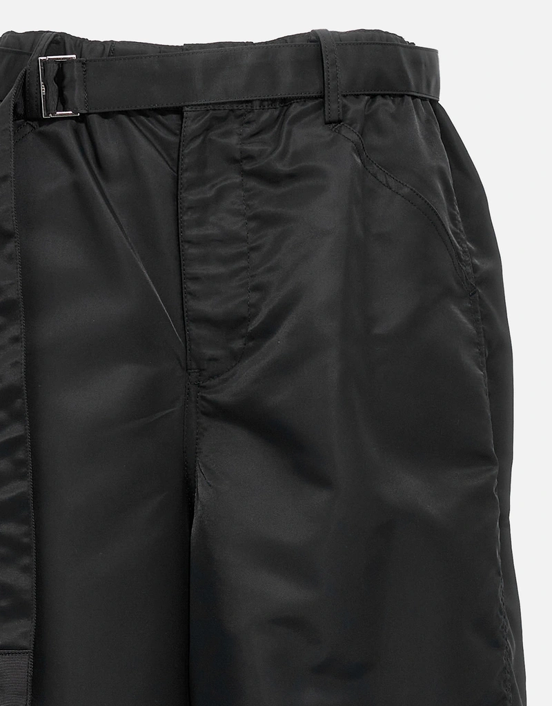 Sacai Nylon Twill Wide Leg Pants () IFCHIC.COM
