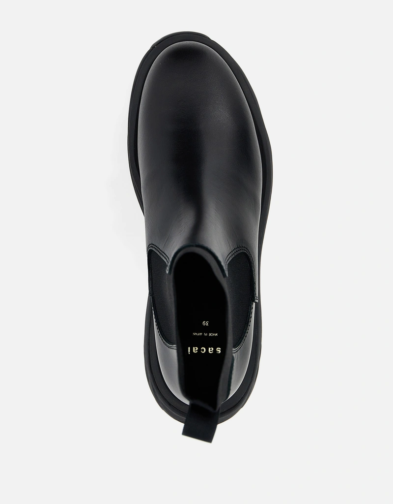 Sacai レザー チェルシーアンクルブーツ () IFCHIC.COM