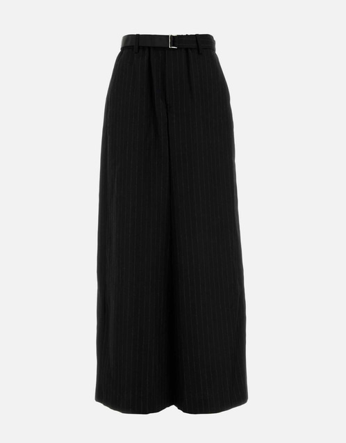 Sacai ウール刺繍ワイドレッグパンツ () IFCHIC.COM