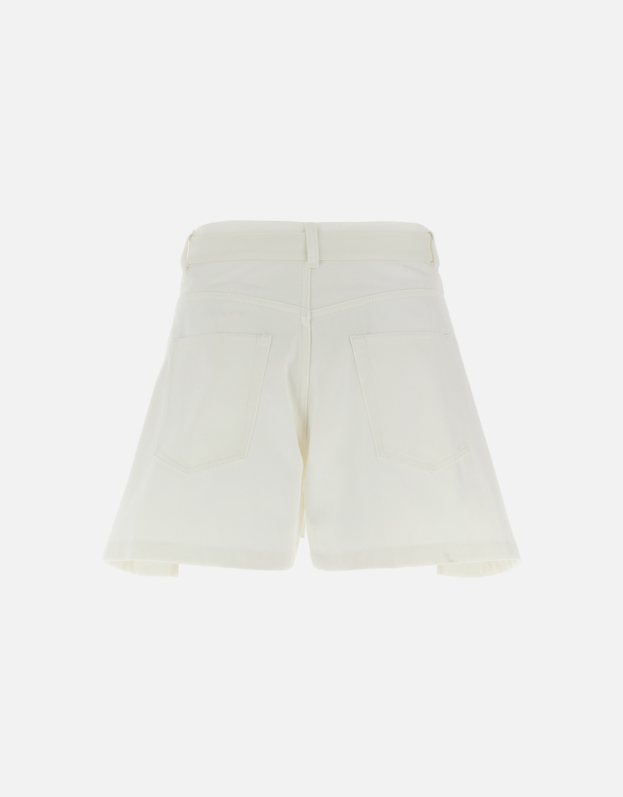 Sacai Wool Blend Insert Wide Leg Shorts () IFCHIC.COM