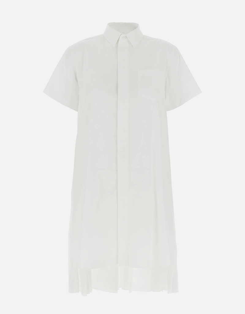 Sacai Cotton Blend Poplin Shirt Mini Dress () IFCHIC.COM