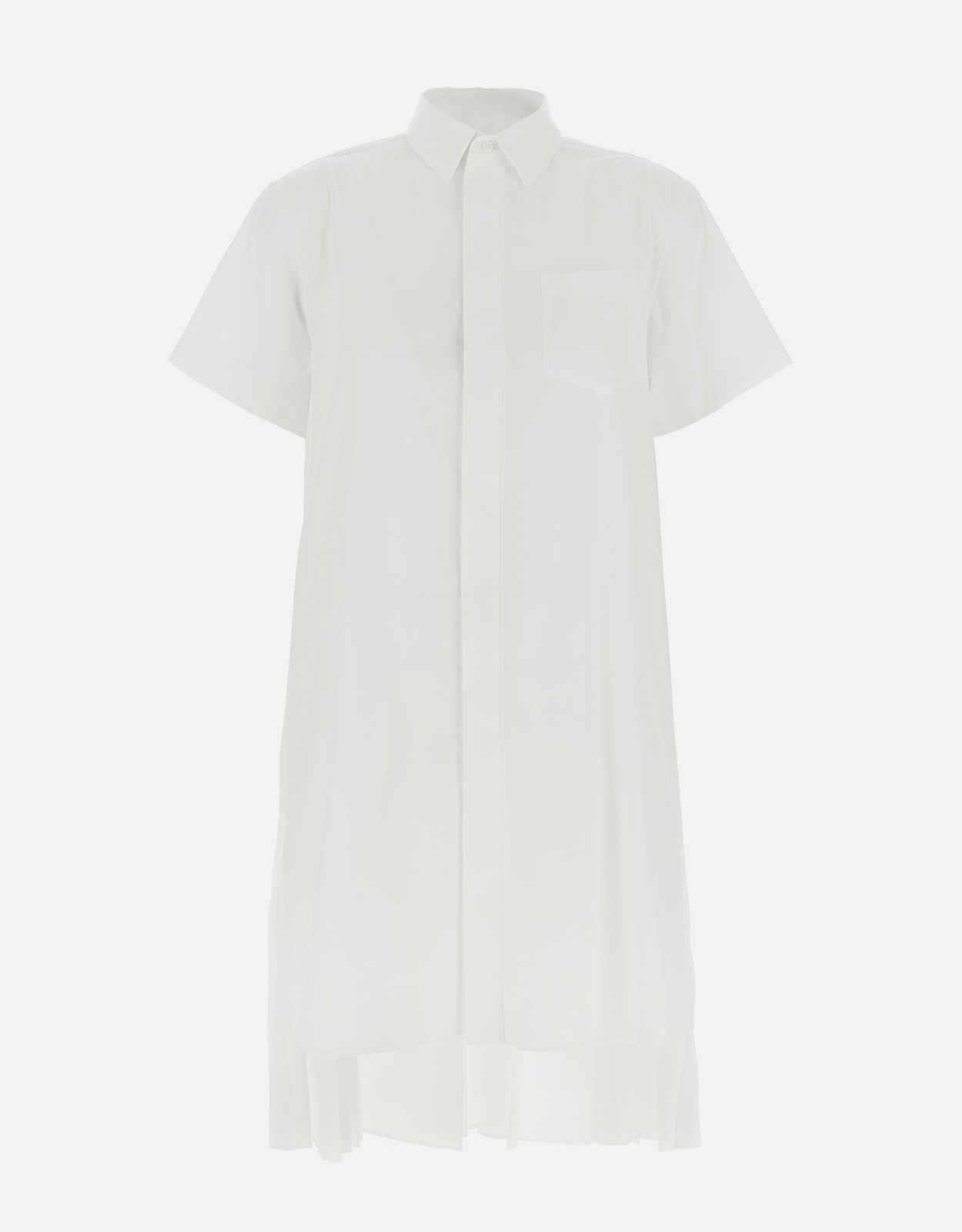 Sacai コットンブレンドポプリンシャツミニドレス () IFCHIC.COM