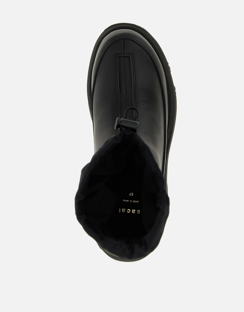 Sacai ラバー ジップアップ アンクルブーツ () IFCHIC.COM