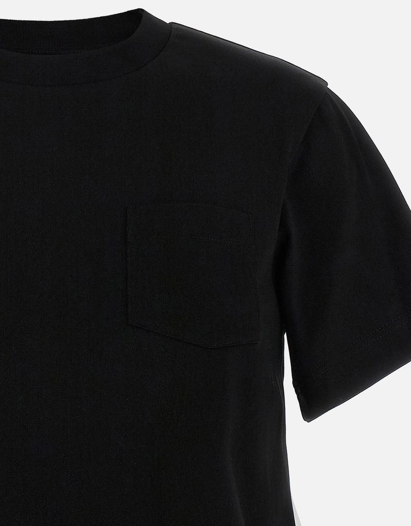 Sacai コットンダブルレイヤーTシャツ (すべての新品) IFCHIC.COM