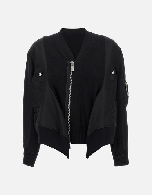 sacai ウールジャケット Sacai ナイロンインサートウールジャケット (すべての新品) IFCHIC.COM