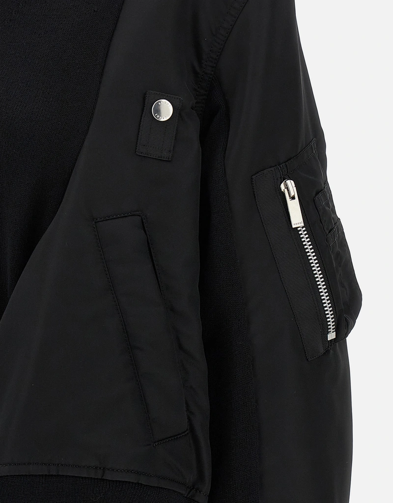 Sacai ナイロンインサートウールジャケット (すべての新品) IFCHIC.COM