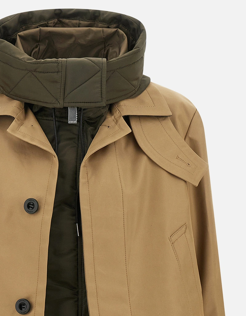 Sacai コットンブレンド ダブルレイヤージャケット (すべての新品