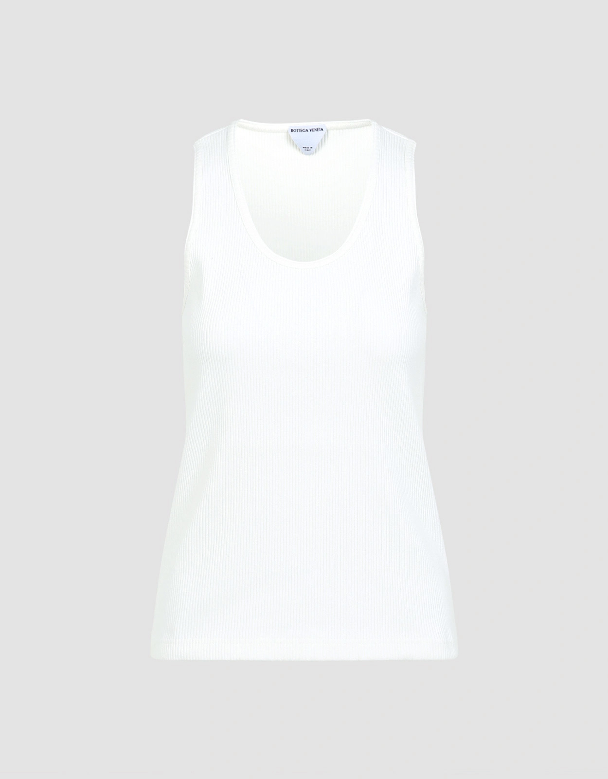 BOTTEGA VENETA Bottega Veneta Cotton Ribbed Tank Top - XS　ボッテガ・ヴェネタ コットン リブ タンク トップ - XS