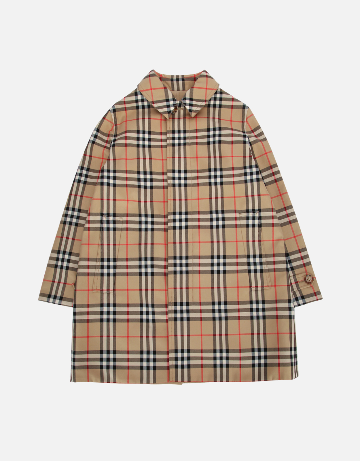 Burberry Kids キッズ リバーシブルチェック ガバディン カーコート