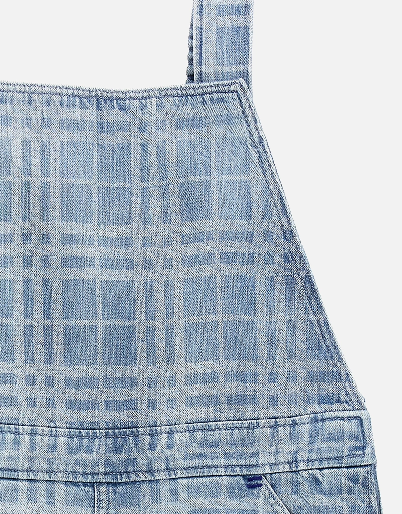 Burberry Kids Maetine Cotton Check Print Denim Dress () IFCHIC.COM Burberry Kids Maetine Cotton Check Print Denim Dress () IFCHIC.COM
