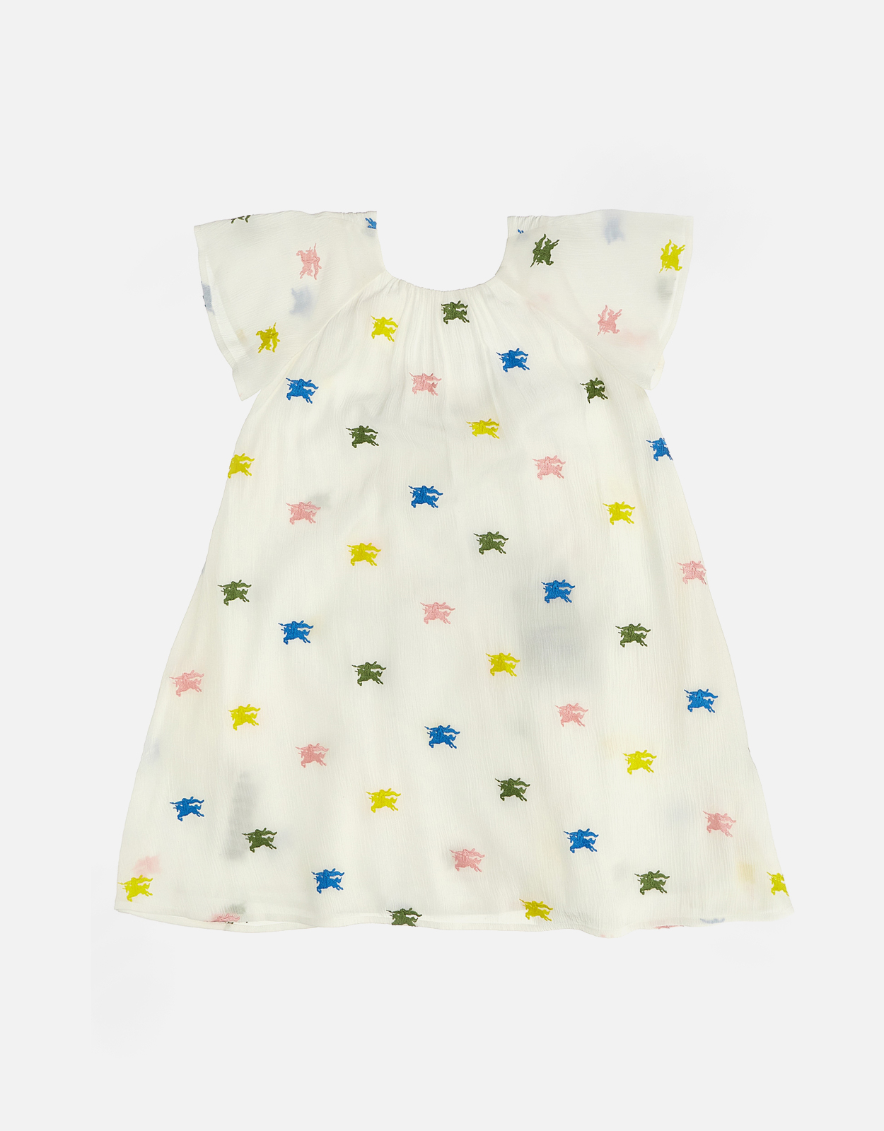 Burberry Kids Danalee Logo Embroidered Dress - Month 10　バーバリー キッズ ダナリー ロゴ刺繍ドレス - 10 か月目 Burberry