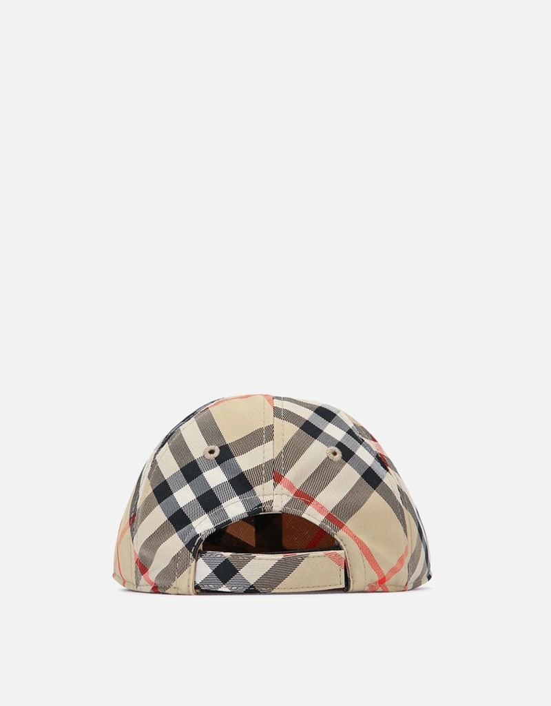 Burberry Kids チェックベースボールキャップ () IFCHIC.COM