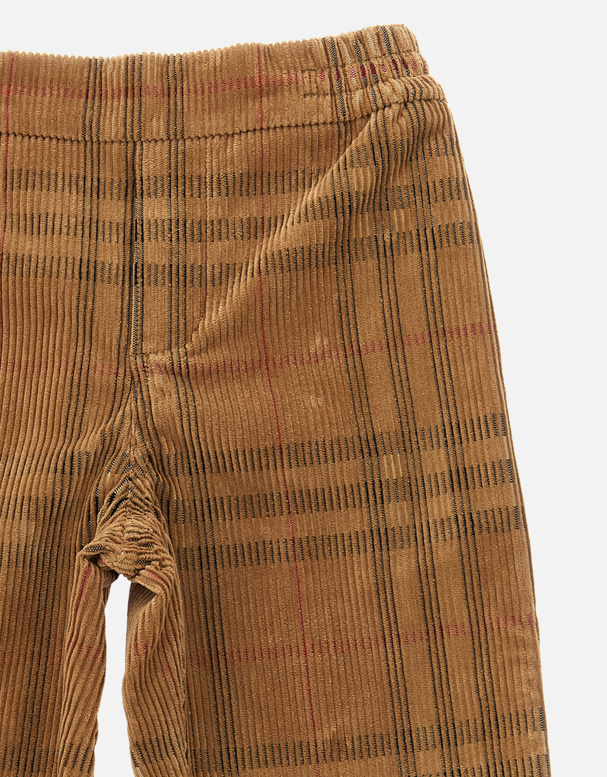 Burberry Kids チェックコーデュロイストレートパンツ (すべての新品
