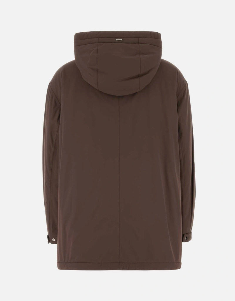 Herno ブラウンストレッチナイロンジャケット () IFCHIC.COM