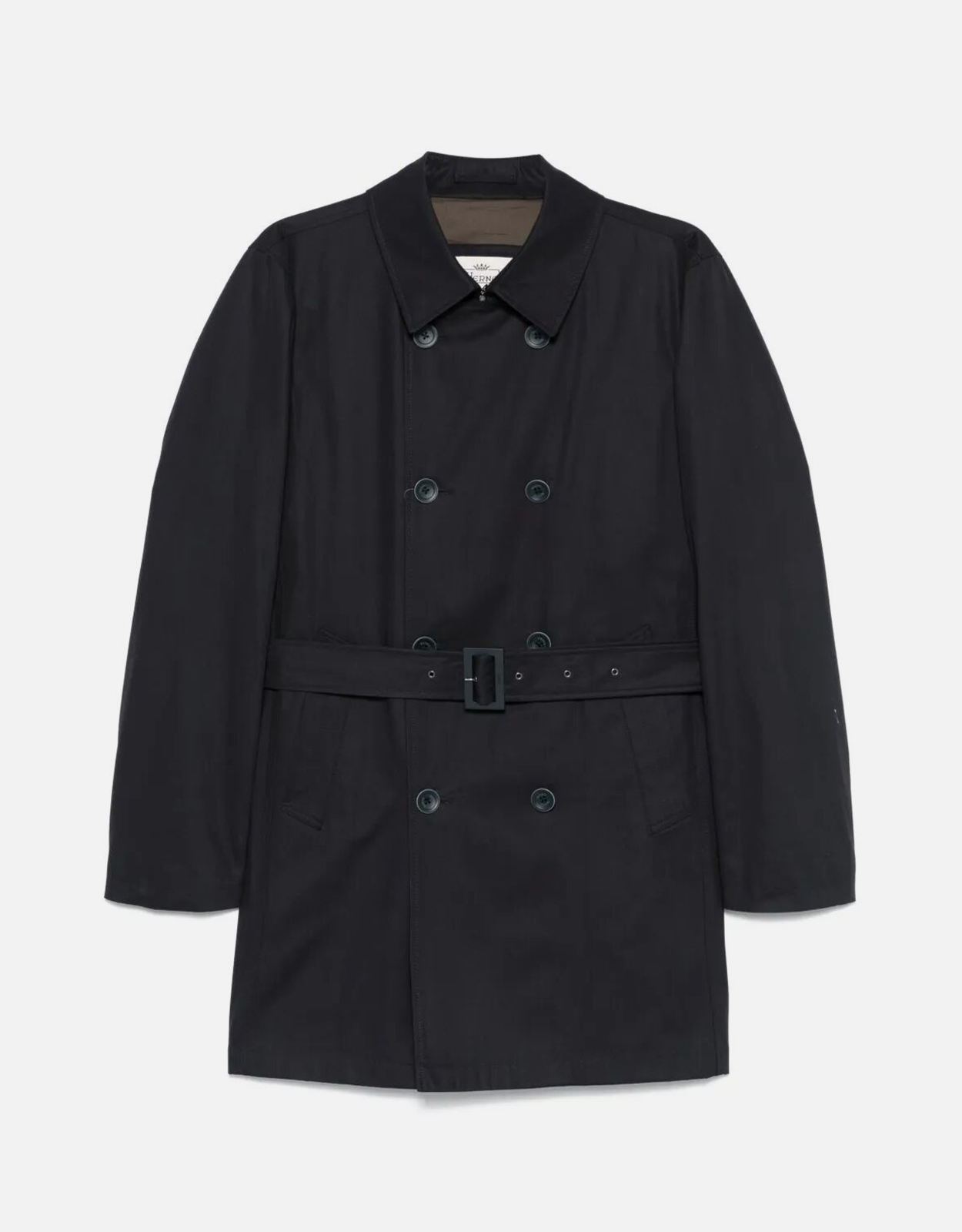 Herno メンズDeanコットンダブルブレストトレンチコート (すべての新品