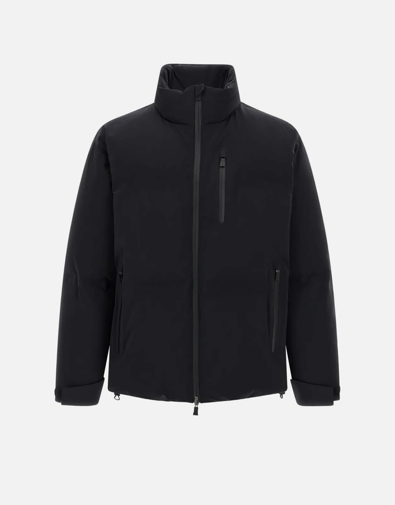 Herno メンズ New Impact ハイネックショートダウンジャケット (すべて