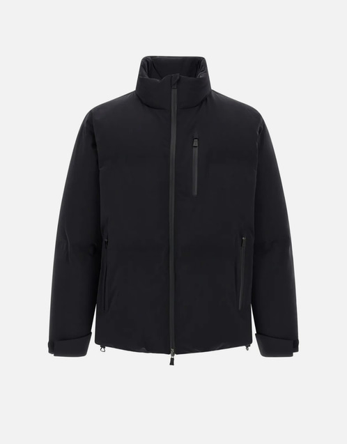HERNO ブラック ショートダウンジャケット Herno メンズ New Impact ハイネックショートダウンジャケット (すべて