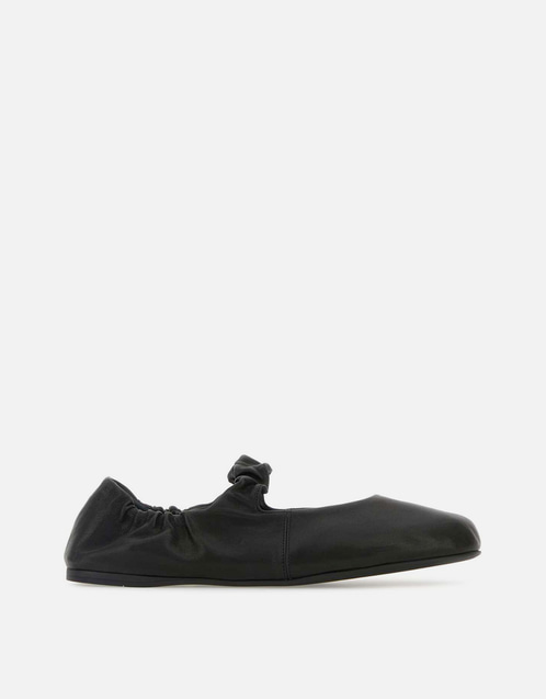 Miu Miu ルッシュ ナッパレザーバレリーナフラット () IFCHIC.COM