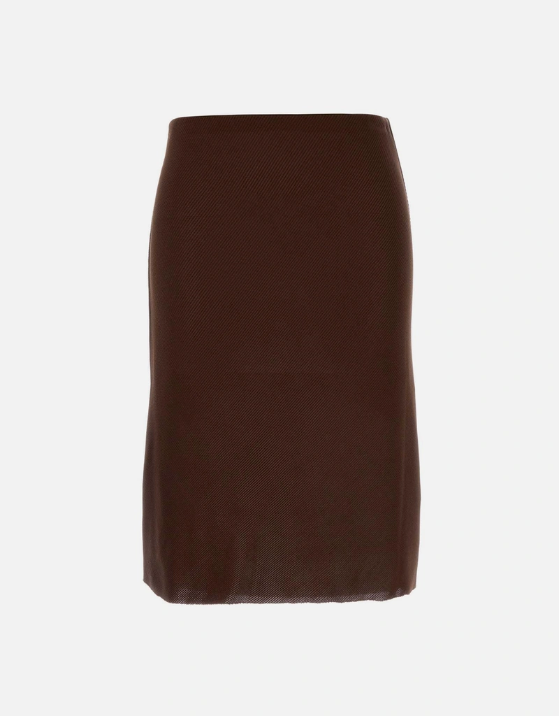 Miu Miu Silk Mid-Length Skirt (All New In) IFCHIC.COM
