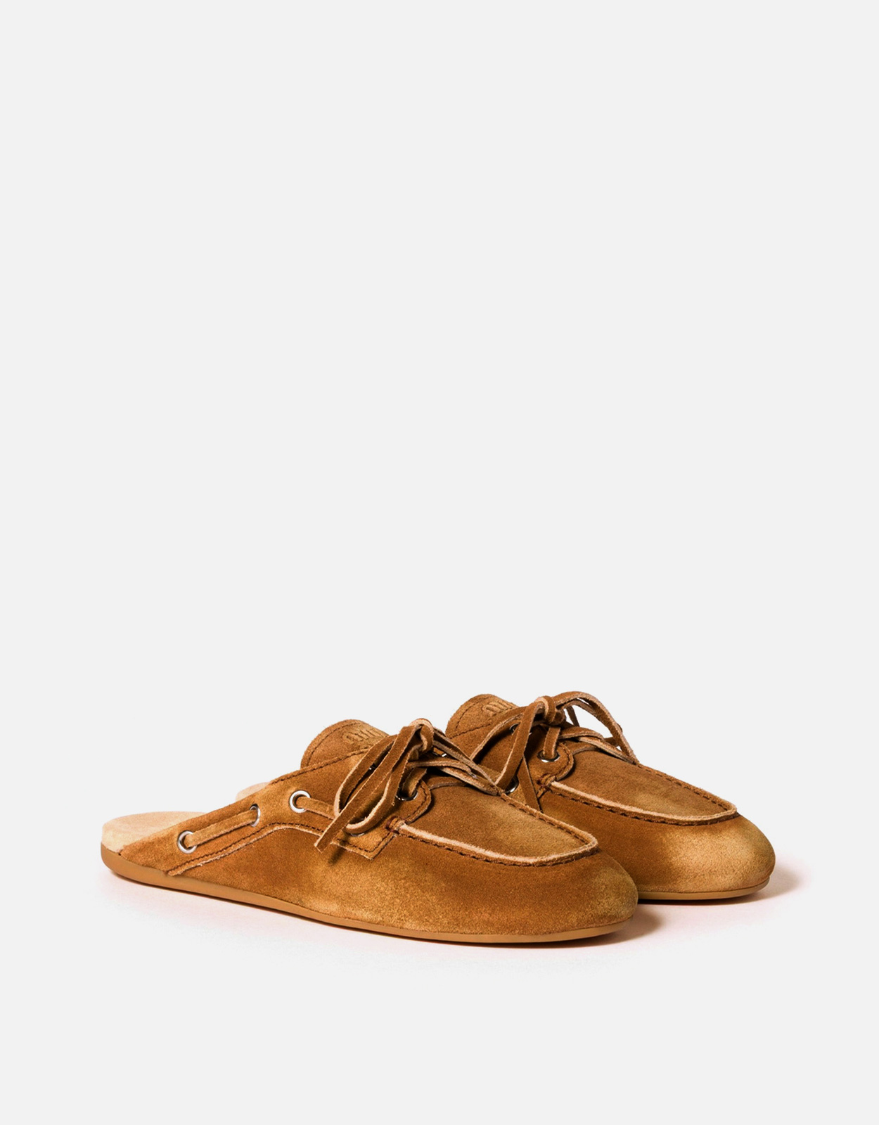 Miu Miu フェードスエードカーフスキンミュール (すべての新品) IFCHIC.COM