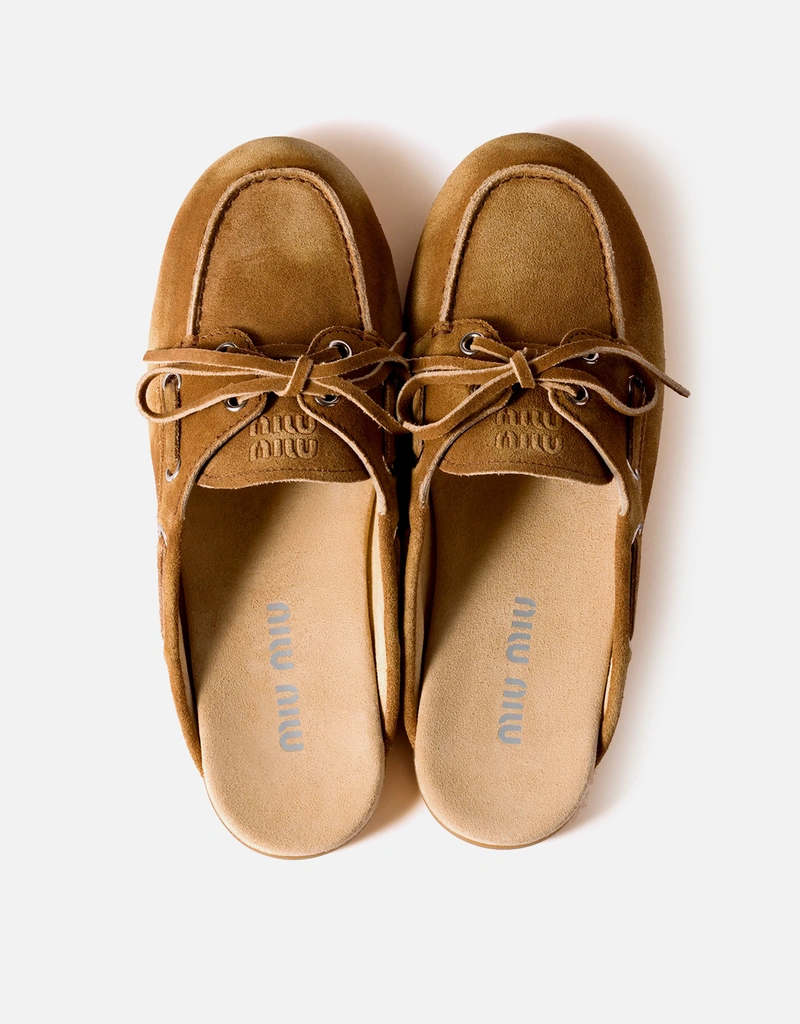 Miu Miu フェードスエードカーフスキンミュール (すべての新品) IFCHIC.COM