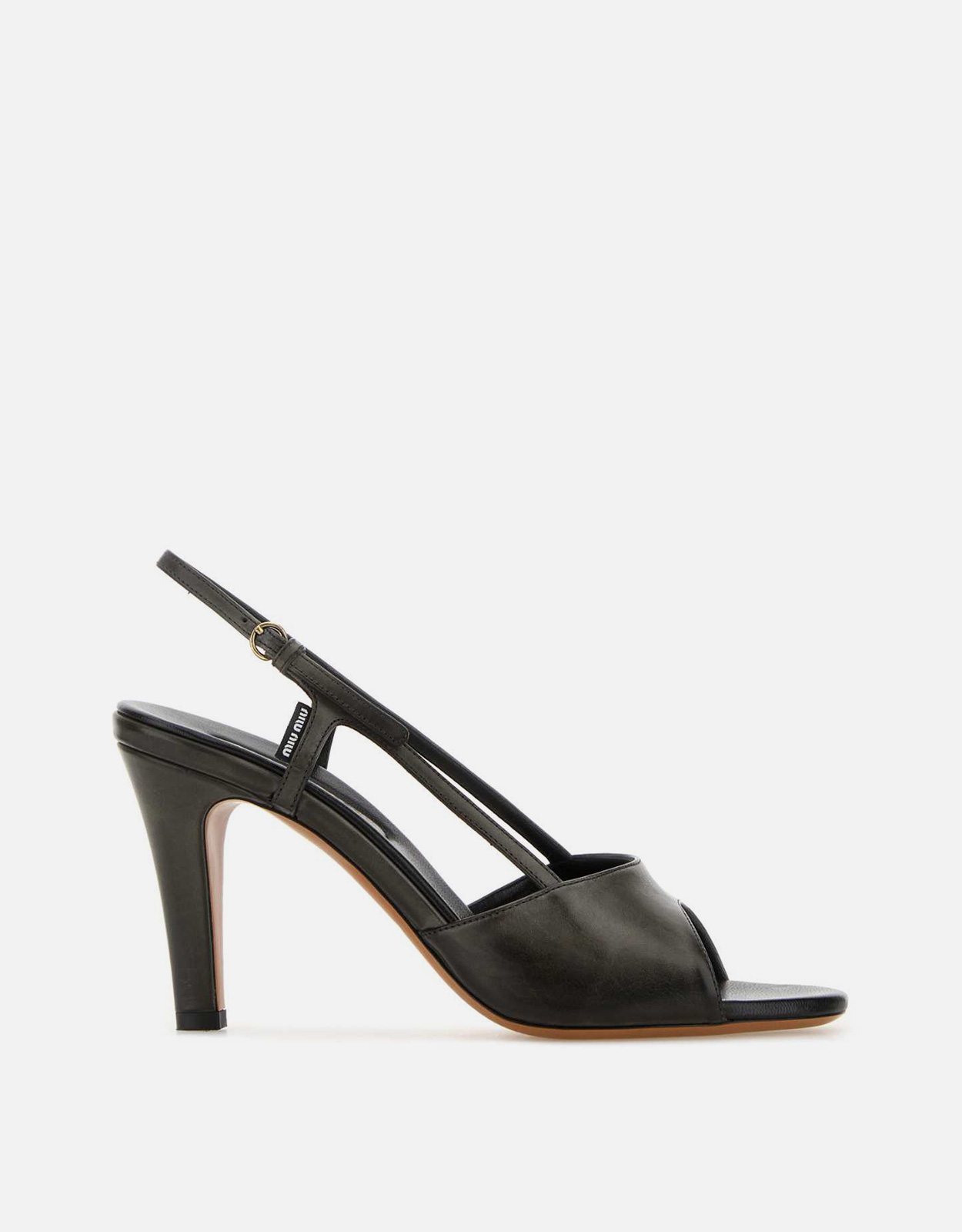 Miu Miu Calf Leather Vintage Effect High-Heeled Sandals () IFCHIC.COM