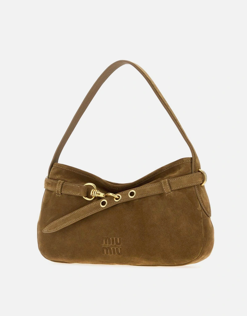 Miu Miu アベニュー スエード ラムレザー ショルダーバッグ () IFCHIC.COM