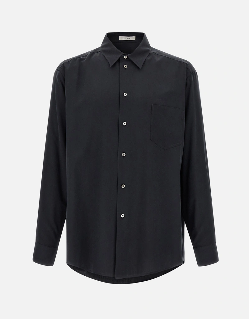 The Row メンズ Briar シルク リラックスフィット シャツ (すべての