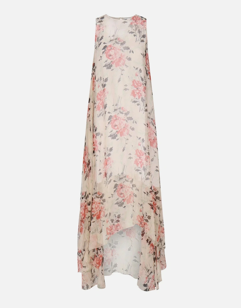 Loewe Silk Peony Print Maxi Dress (All New In) IFCHIC.COM