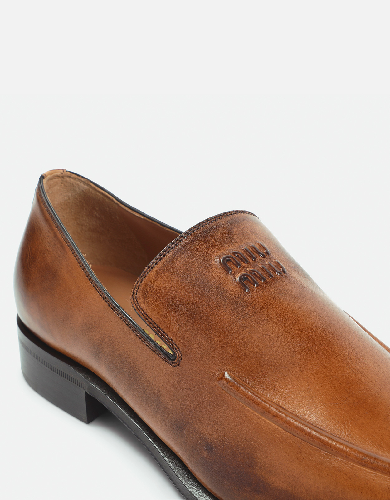 Miu Miu レザー ローファー () IFCHIC.COM