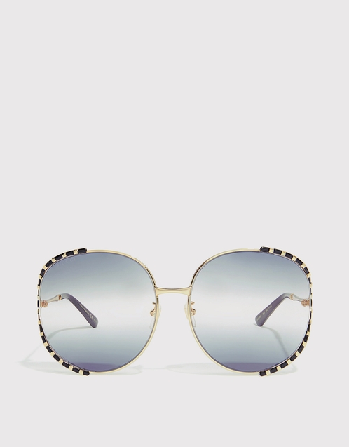 【専用！】GUCCI Striped Round サングラス Gucci Striped Round サングラス (サングラス) IFCHIC.COM
