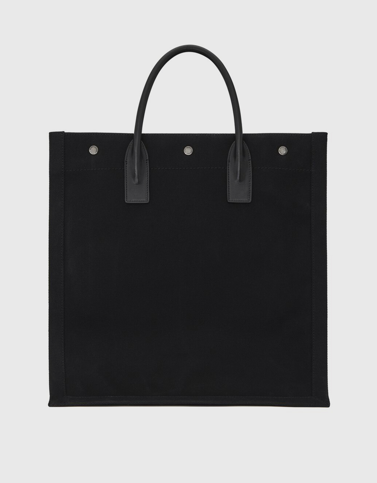 Saint Laurent メンズリヴゴーシュキャンバスレザー トートバッグ