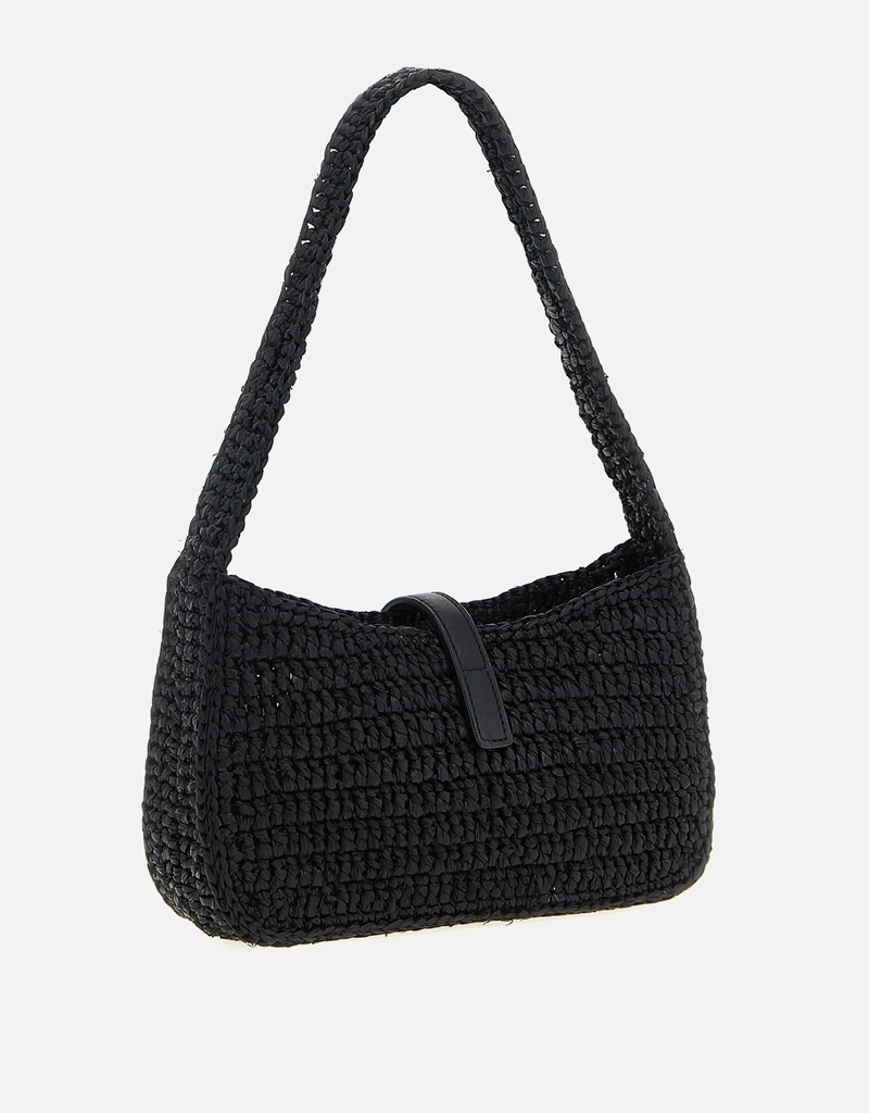 Saint Laurent Le 5 À 7 Mini Raffia Handbag () IFCHIC.COM